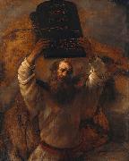 REMBRANDT Harmenszoon van Rijn, Moses with the Ten Commandments